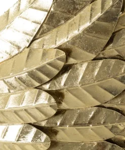 Panneaux muraux décoratifs 3D ailes métal doré jeu de 2 pièces