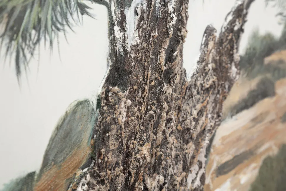 Peinture à l'huile Méditerranéenne Nature 120x80 cm