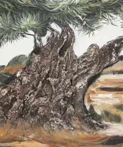 Peinture à l'huile Méditerranéenne Nature 120x80 cm