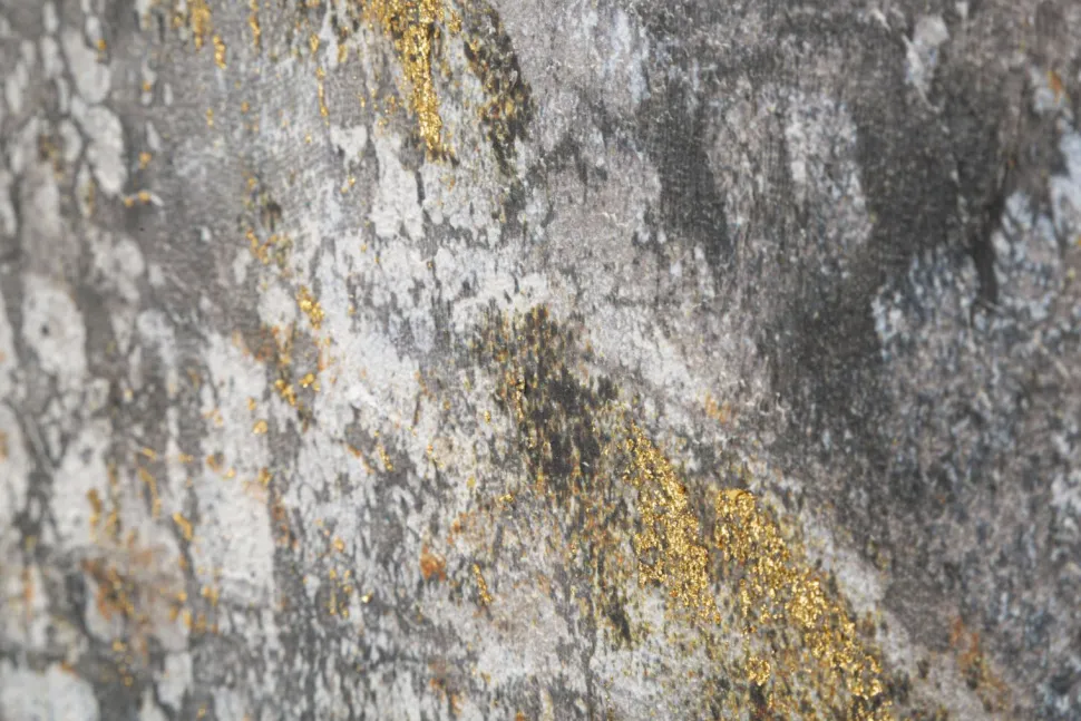 Peinture sur toile Bouddha multicolore cadre en bois massif applications dorées