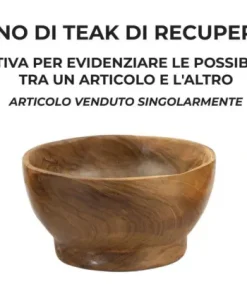 Plateau Butot formes irrégulières Teck Recyclé marron profond