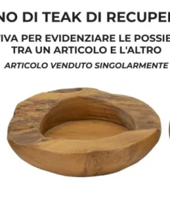 Plateau Erusi en Teck recyclé