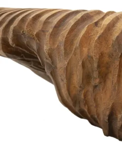 Plateau sculpté Garit Teck recyclé marron
