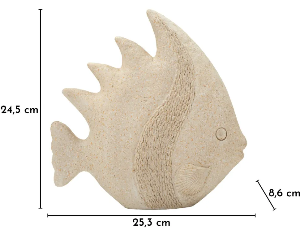 Poisson sculpté effet sable