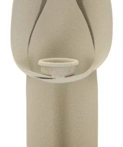 Porte-bougie design angélique en métal couleur Beige