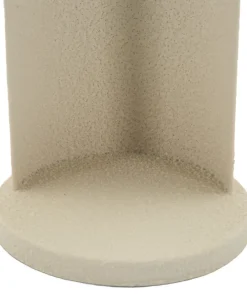Porte-bougie design angélique en métal couleur Beige