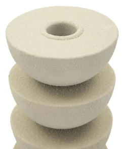 Porte-bougie Dune en céramique Beige