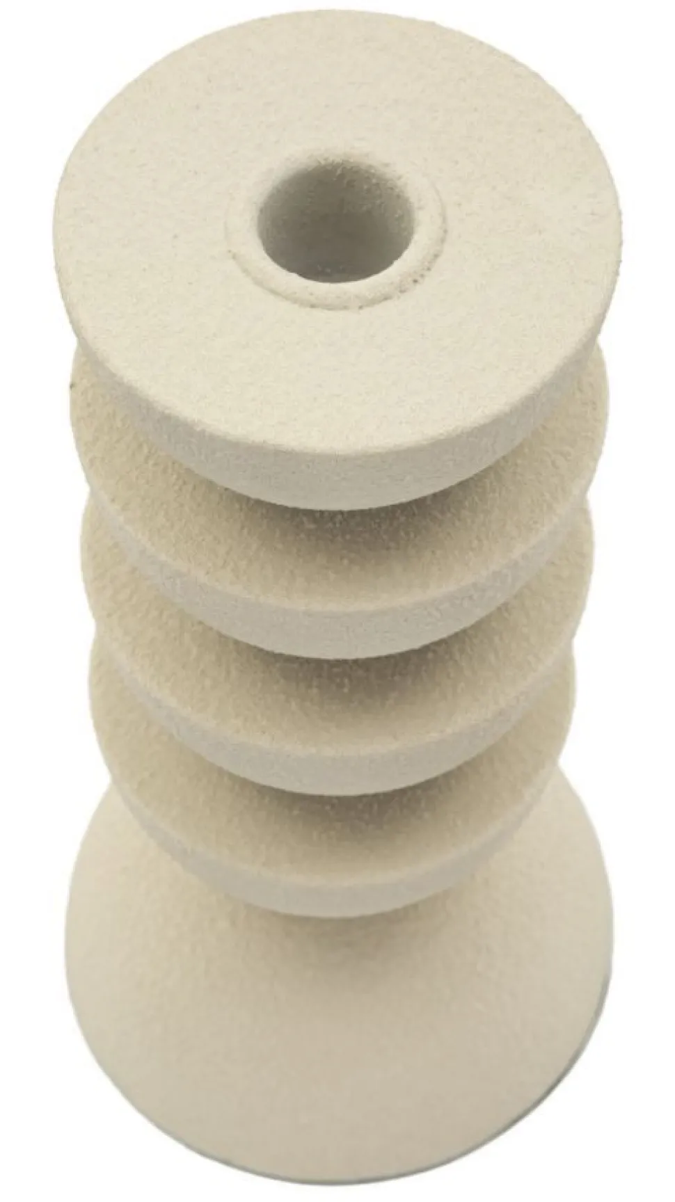 Porte-bougie Dune en céramique Beige