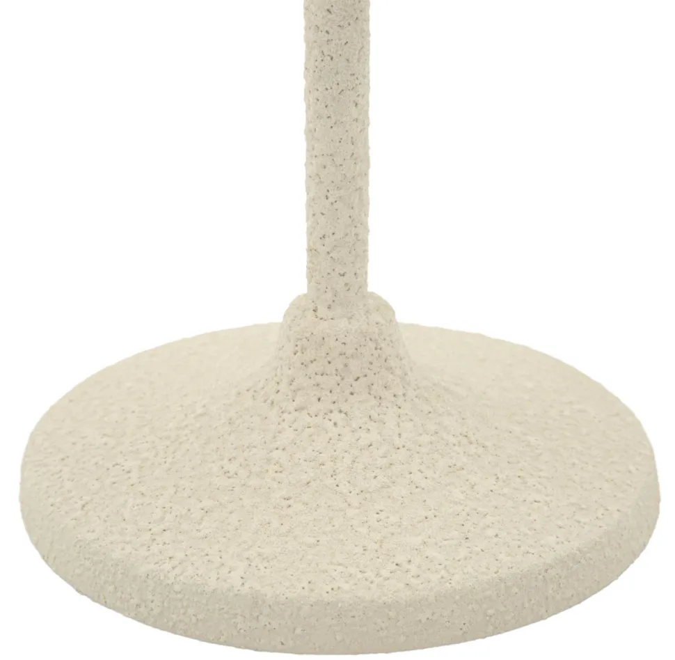 Porte-bougie Dune en métal beige
