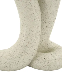 Porte-bougie naturel en spirale Beige