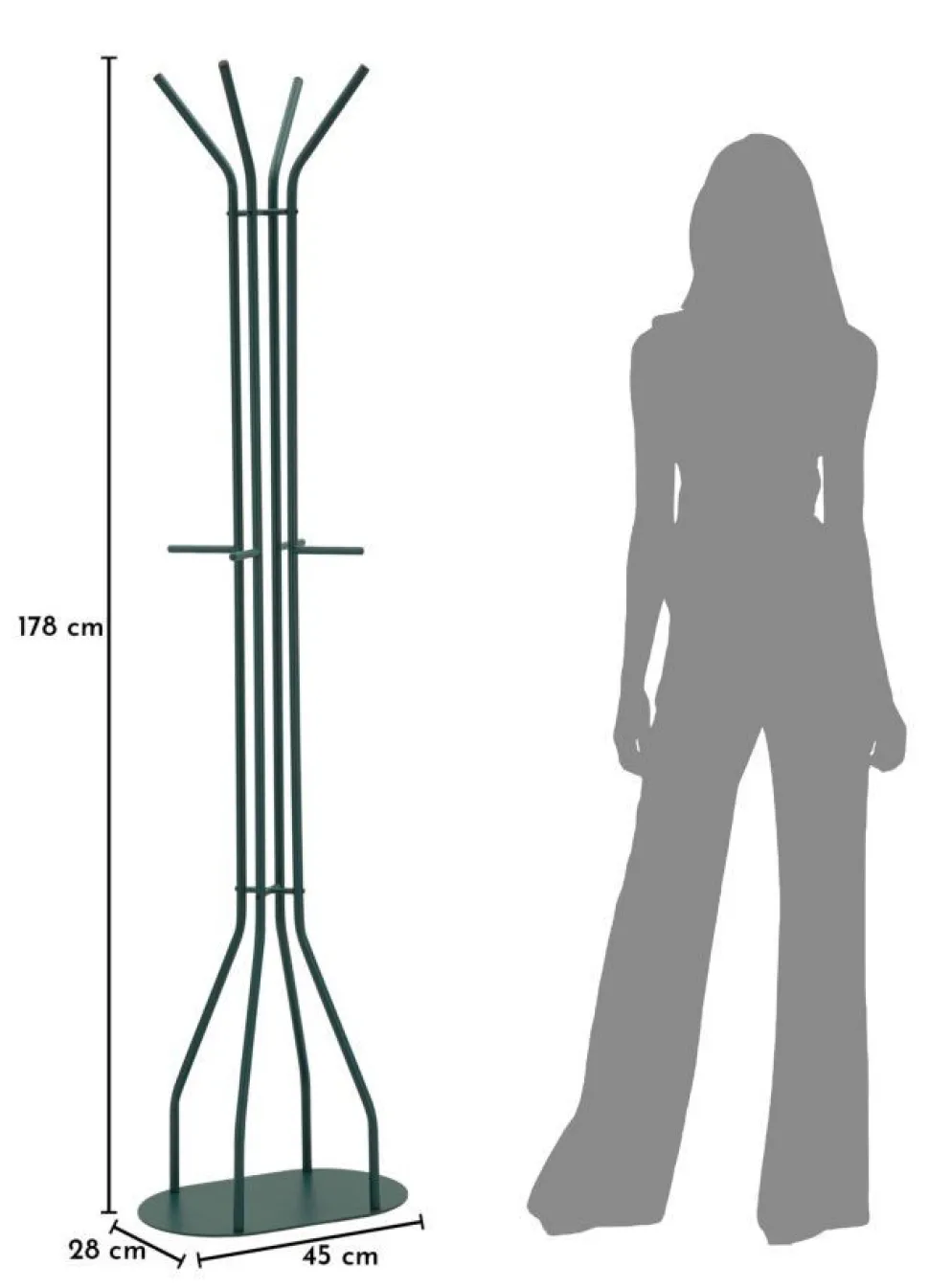 Porte-manteau Saturno Ottanio métal