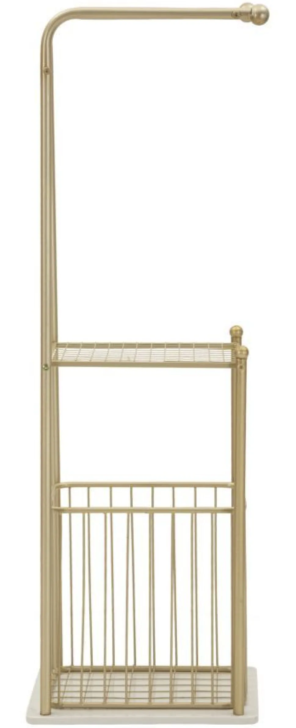Porte-serviettes Root métal et marbre blanc