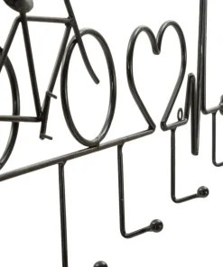 Porte-vélos mural métal Noir