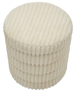 Pouf Levels Tissu crème