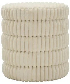 Pouf Levels Tissu crème
