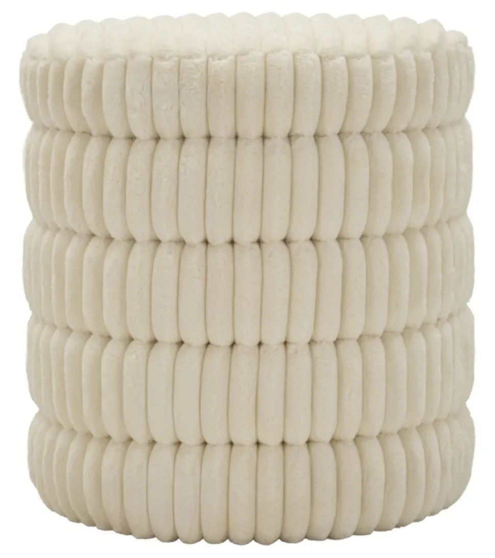 Pouf Levels Tissu crème