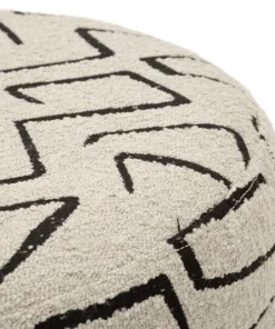Pouf Nairobi motif abstrait