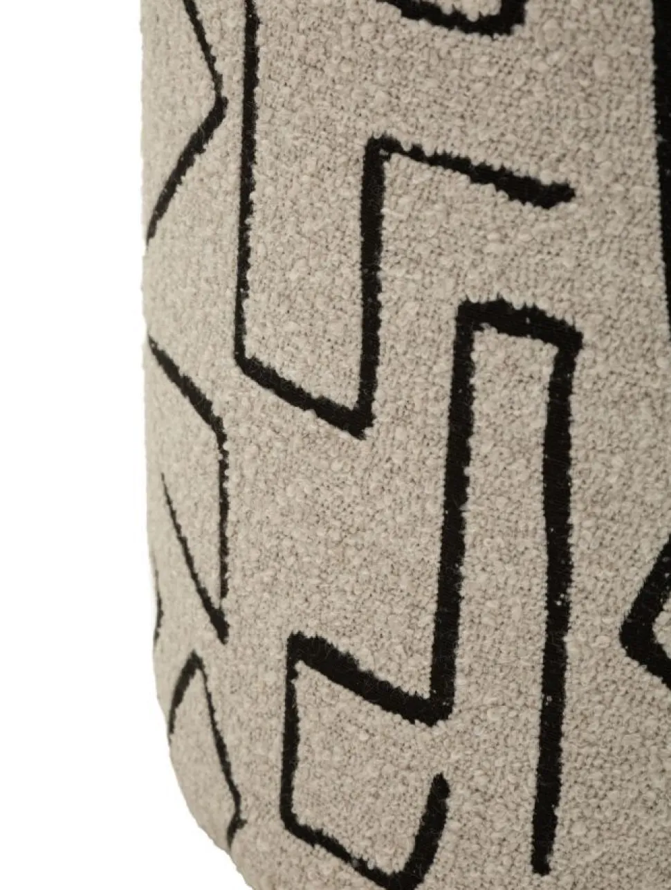 Pouf Nairobi motif abstrait