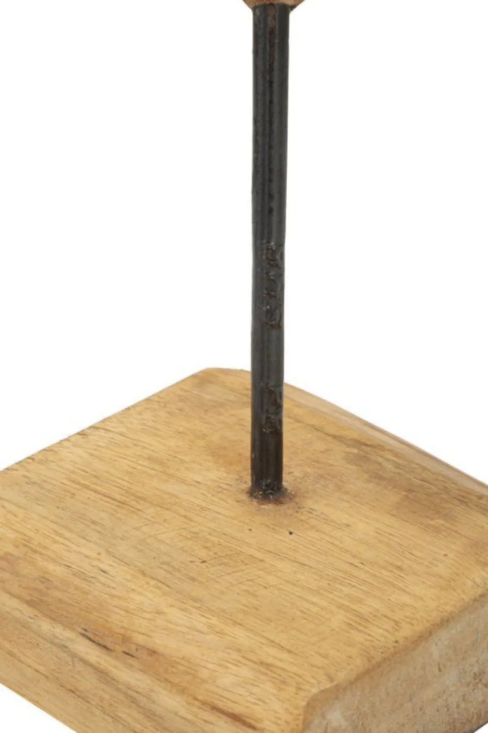 Sculpture en cœur Teck recyclé marron