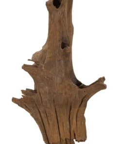 Sculpture en Teck recyclé Akar marron