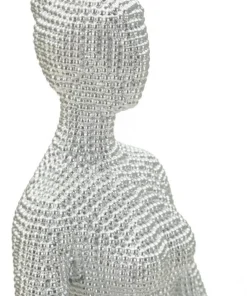 Sculpture Femme Yoga Silver Argent