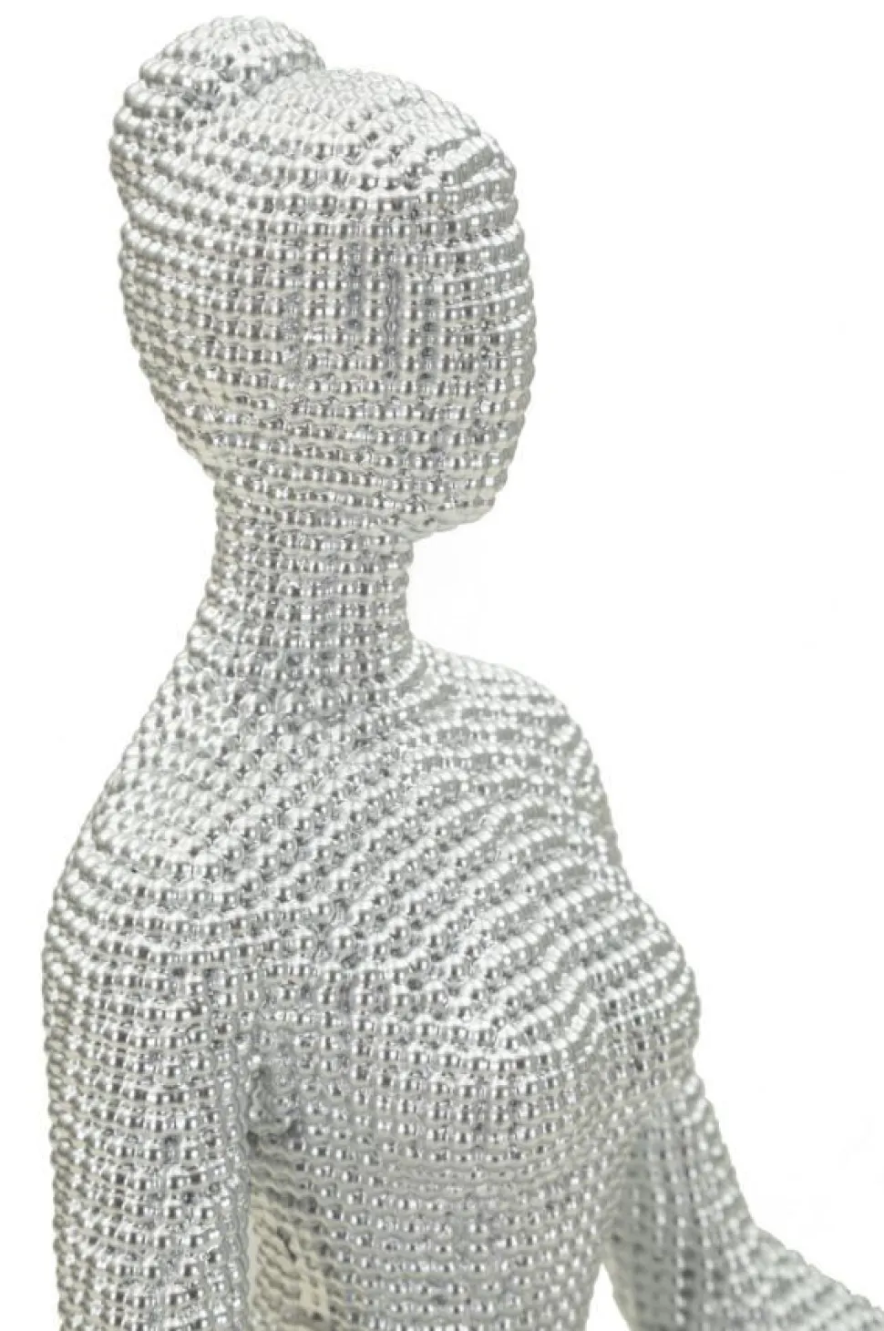 Sculpture Femme Yoga Silver Argent