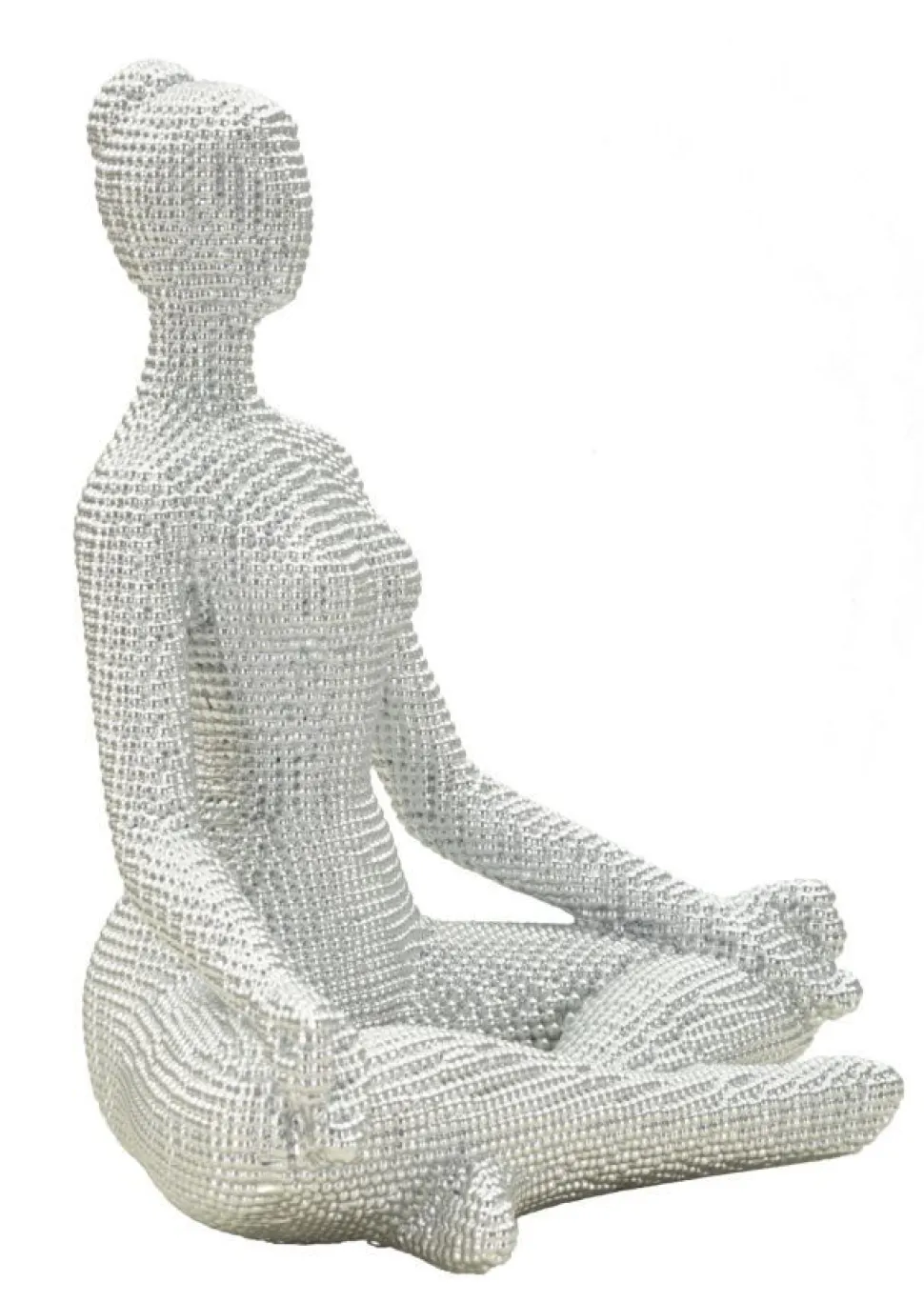 Sculpture Femme Yoga Silver Argent