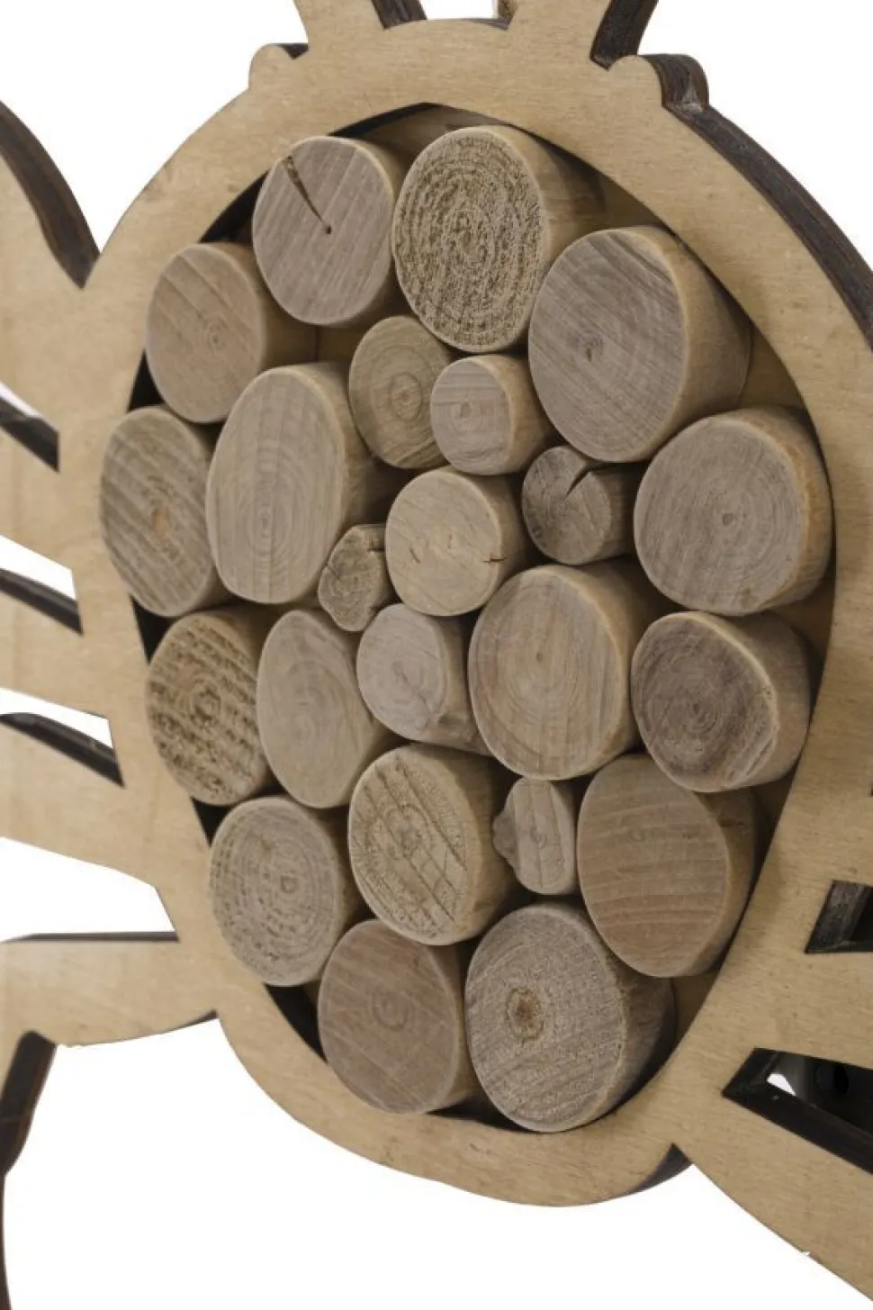 Sculpture suspendue en forme de Crabe Bois massif et MDF