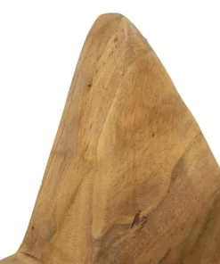 Sculpture étoile Teck recyclé marron
