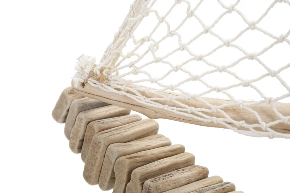 Sculpture voilier en bois voile tissu base bois massif