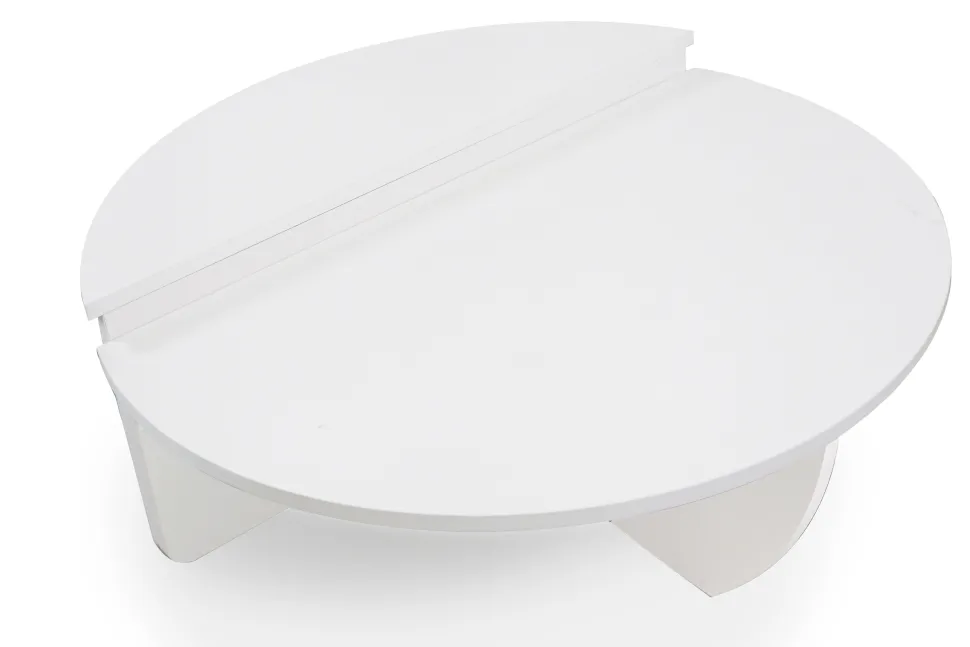 Set de 2 tables basses design Glowik Blanc mat