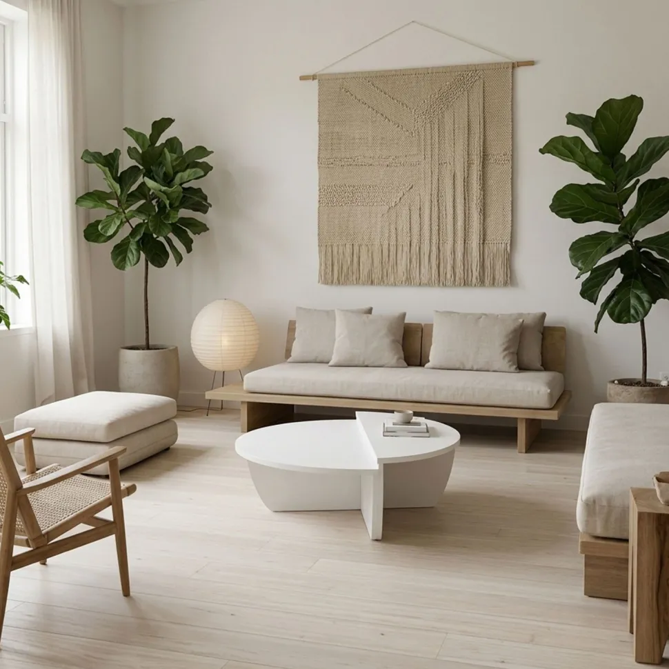 Set de 2 tables basses design Glowik Blanc mat