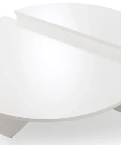 Set de 2 tables basses design Glowik Blanc mat