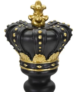 Statuette Roi d'échecs Polyrésine Noir et Or