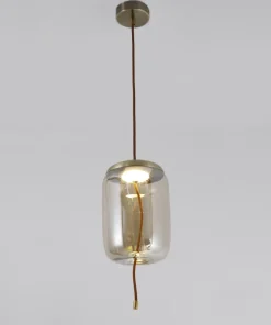 Suspension LED Odalys Verre Transparent fumé