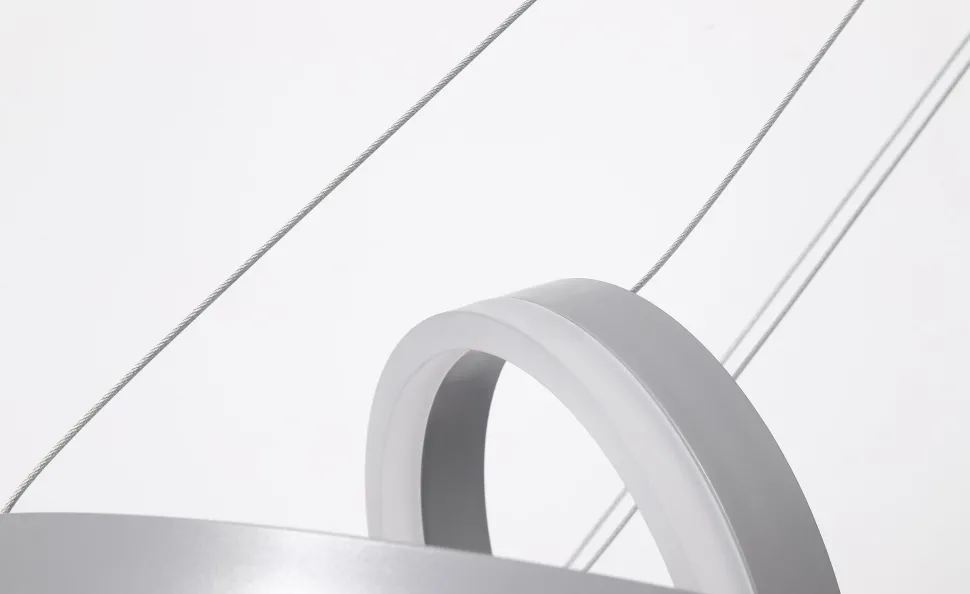 Suspension LED Polux Métal Gris