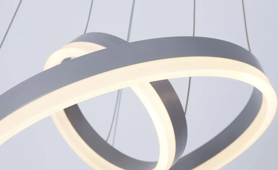 Suspension LED Polux Métal Gris