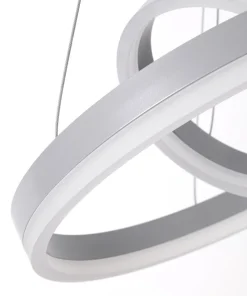 Suspension LED Polux Métal Gris