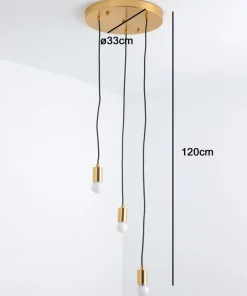 Suspension Triplado Métal Or