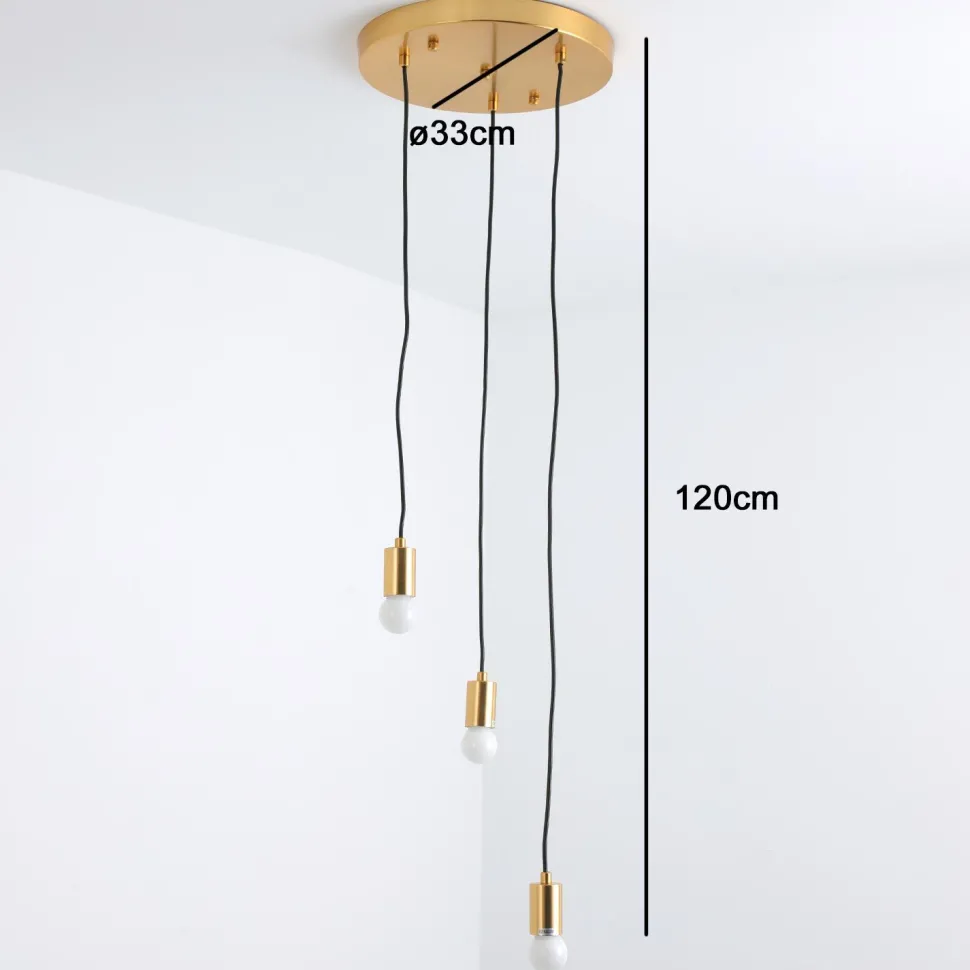 Suspension Triplado Métal Or