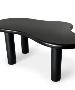 Table à manger forme nuage asymétrique L180cm VALDO Noir