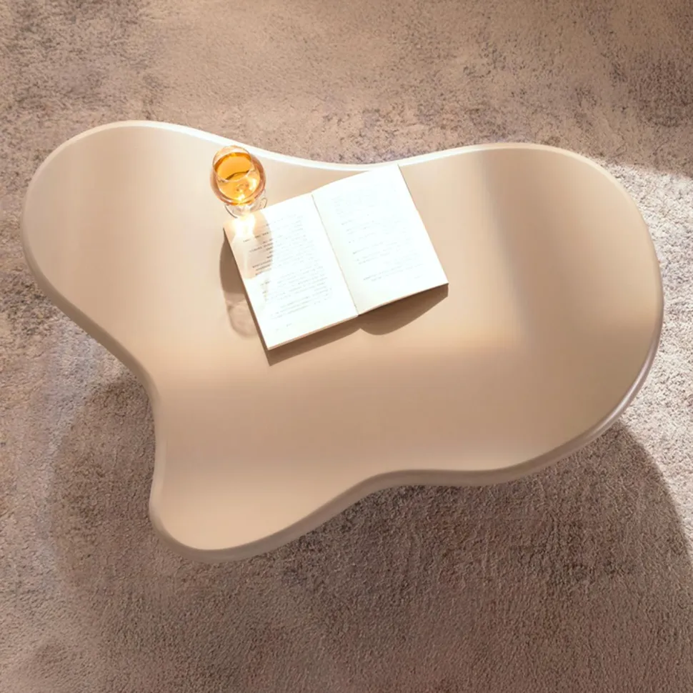 Table basse forme nuage Valdo 69x100cm Taupe