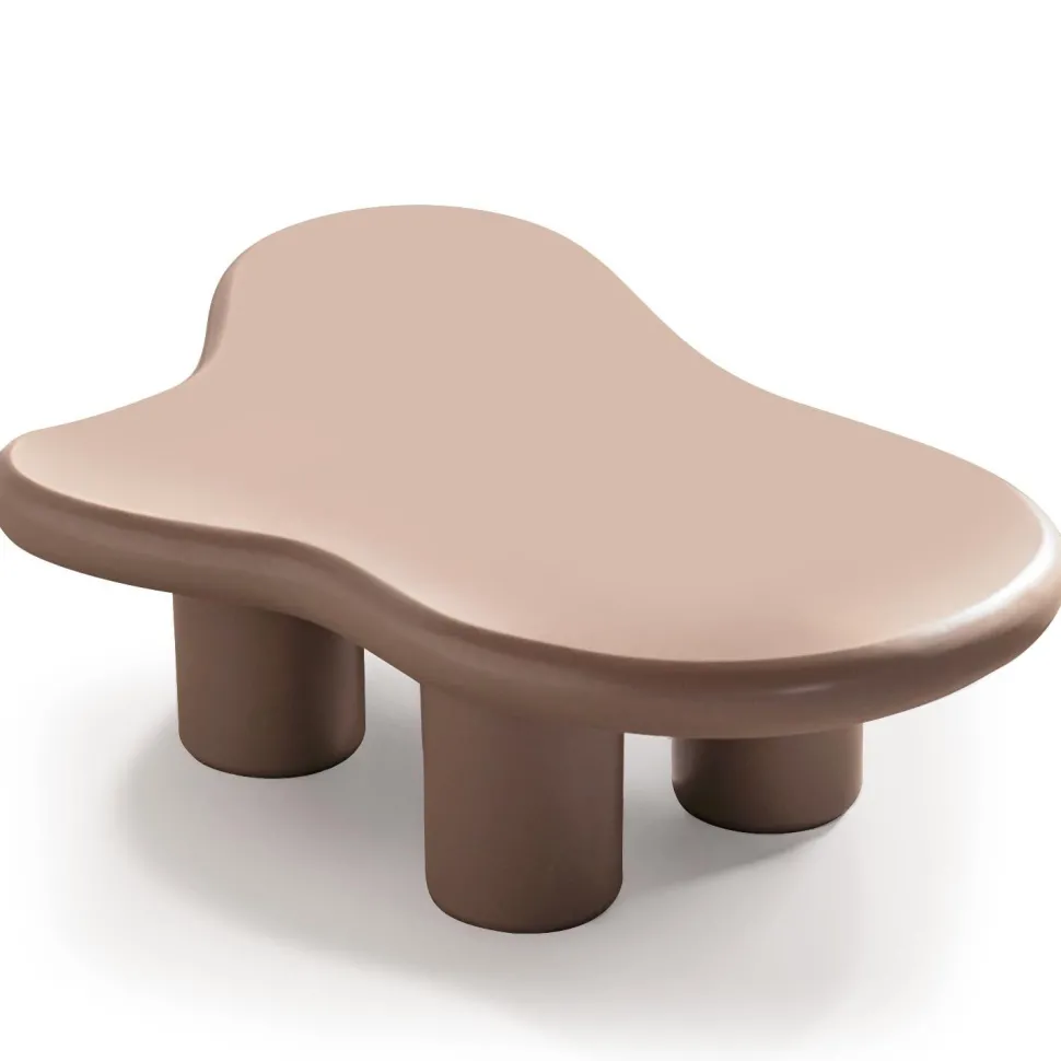 Table basse forme nuage Valdo 69x100cm Taupe