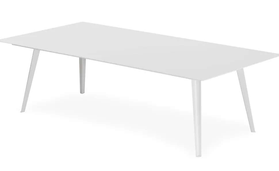 Table basse rectangulaire 120x60cm Bipolart Métal Blanc