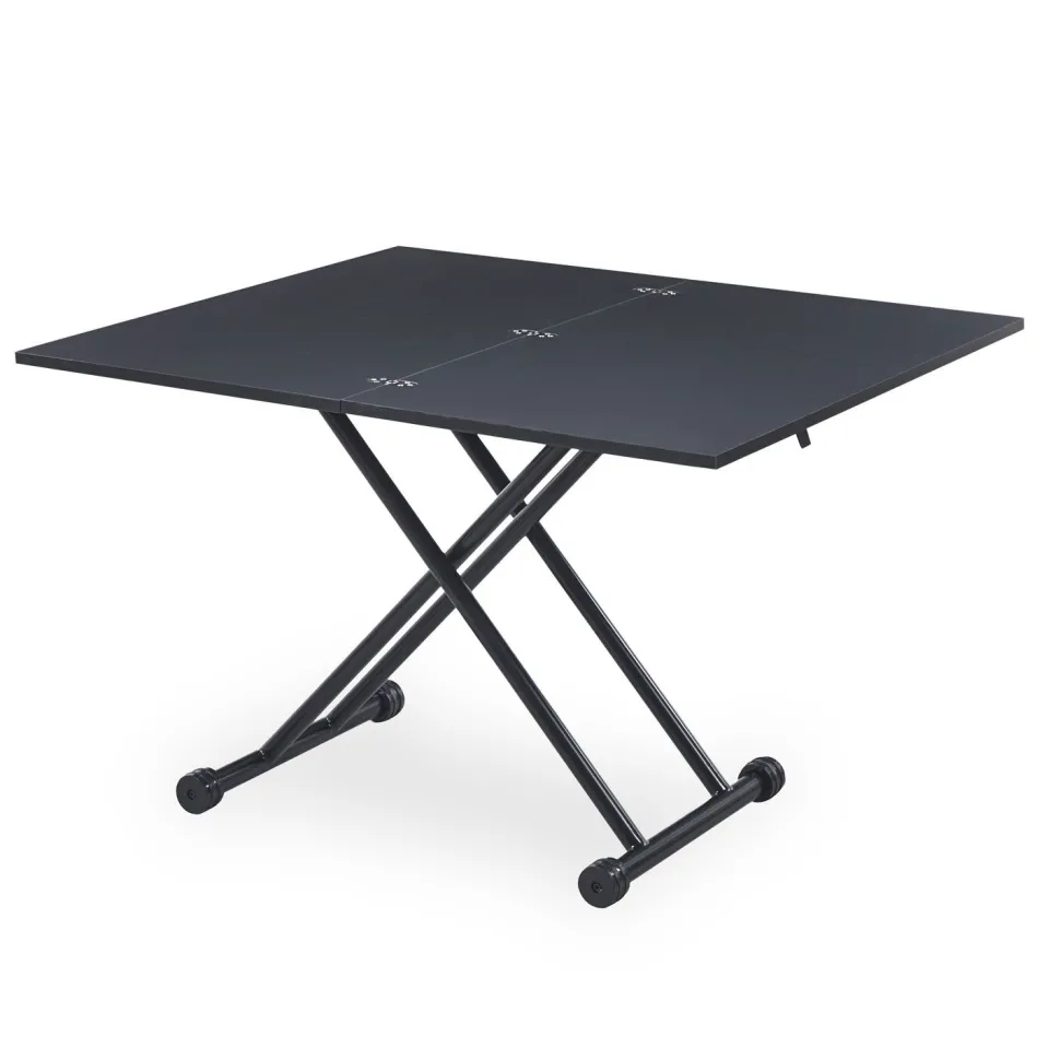 Table basse relevable Carrera Noir carbone