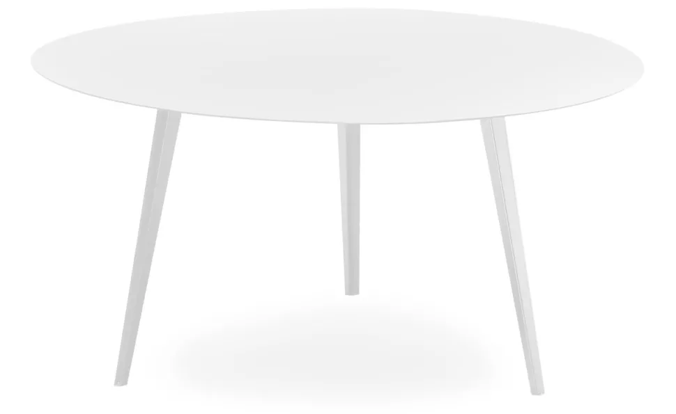 Table basse ronde 90cm Bipolart Métal Blanc