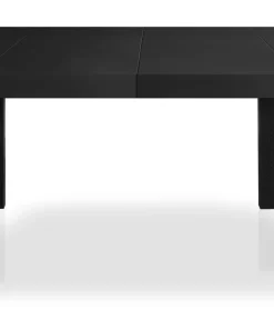 Table console extensible 200cm moulures orientales Nassau Morocco Noir mat