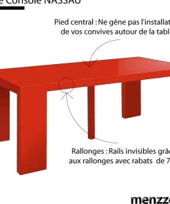 Table Console extensible Nassau Morocco Gris