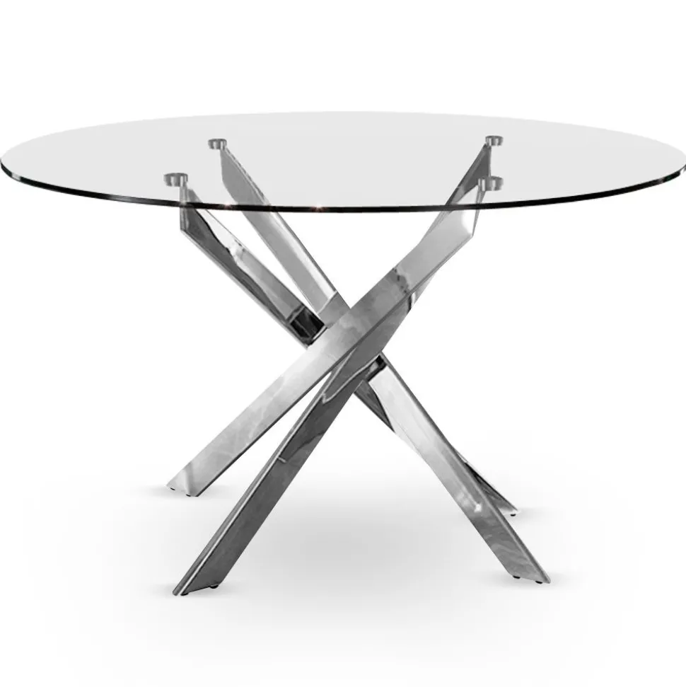 Table Croisade Chrome