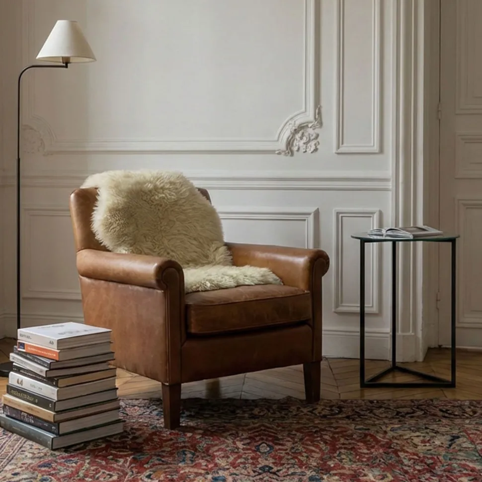 Table d'appoint Oliana Miroir et Métal Noir